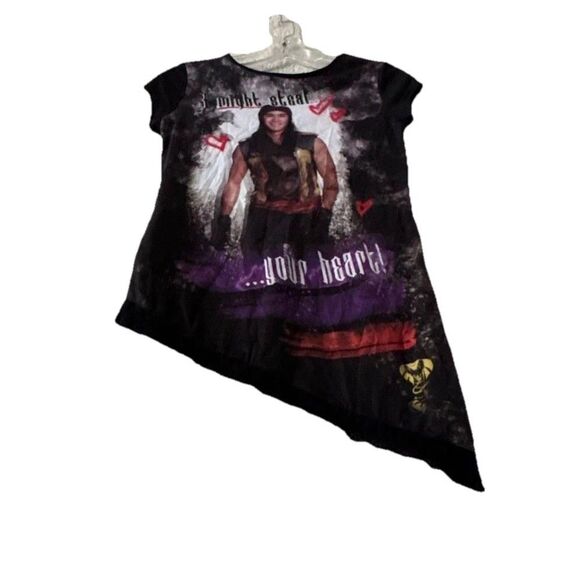 Disney Special Edition Women's Asymmetrical Tee Top Size Medium Black Graphic - Picture 5 of 11